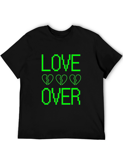 Love Over Black Graphic T-Shirt