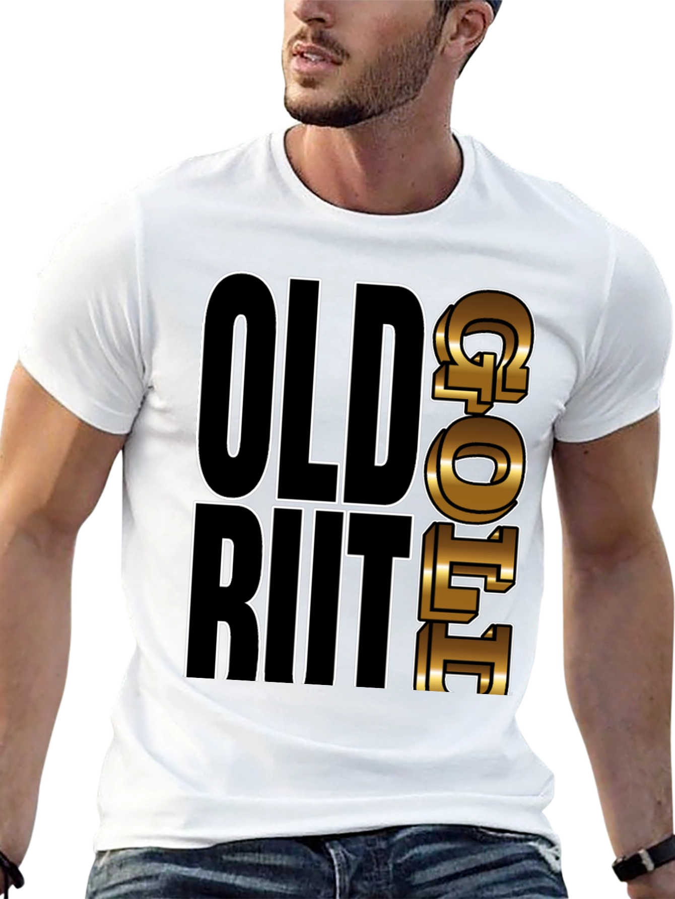 Old but Gold T-Shirt Mens Black Graphic Tee