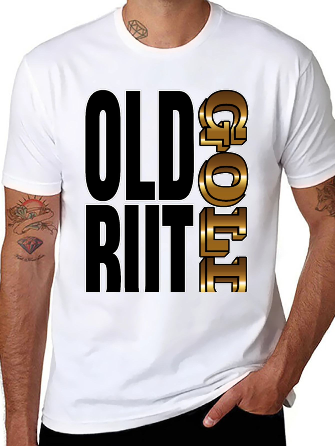 Old but Gold T-Shirt Mens Black Graphic Tee