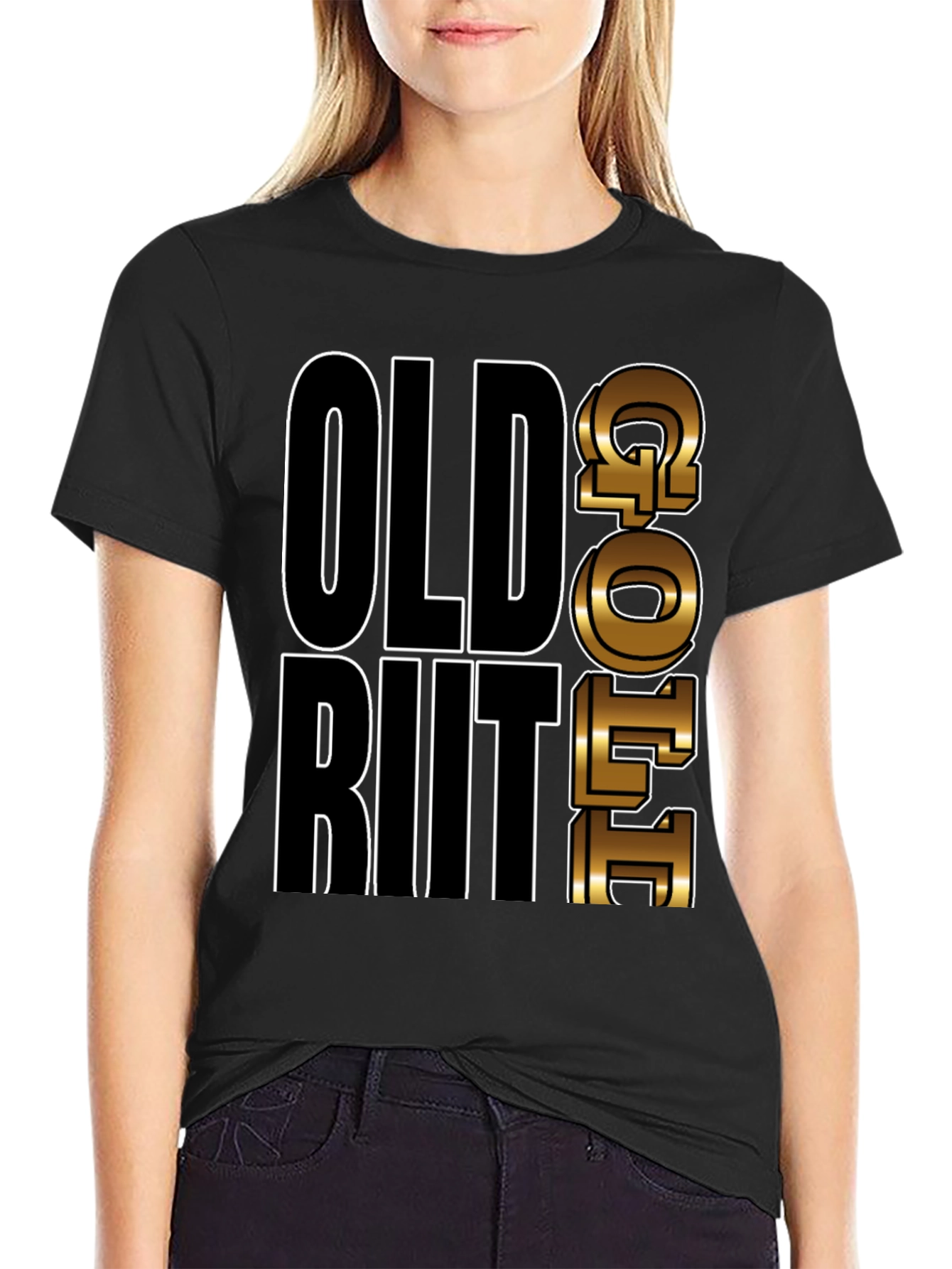 Old but Gold T-Shirt Mens Black Graphic Tee