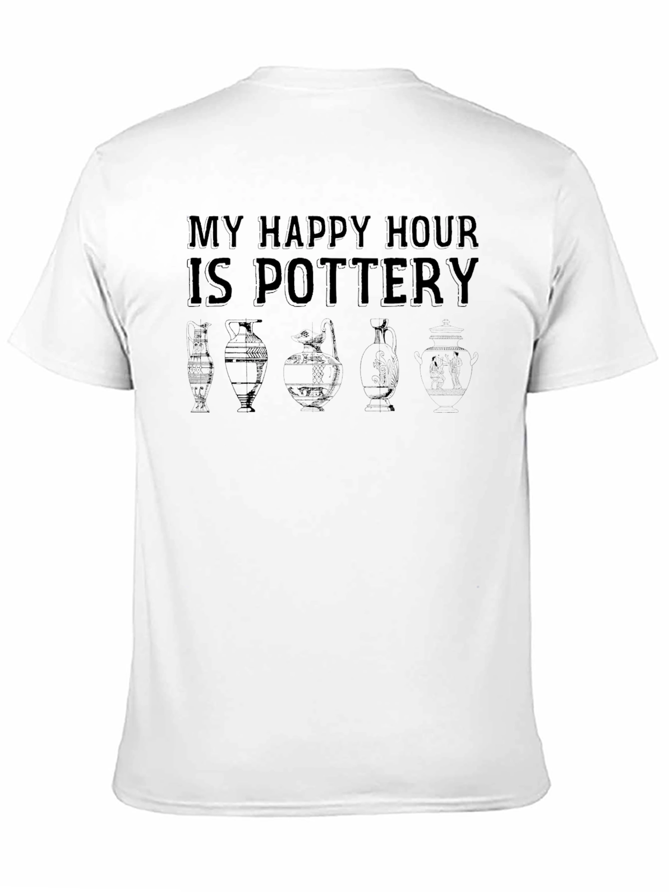 Pottery Happy Hour Black Graphic Tee