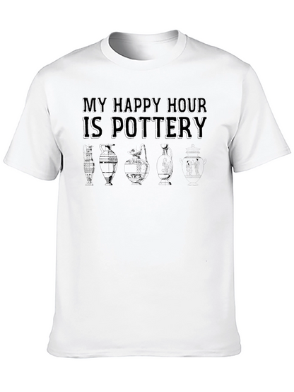 Pottery Happy Hour Black Graphic Tee