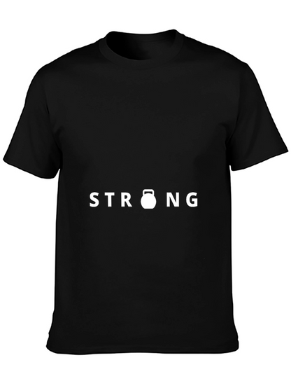Strong Kettlebell Graphic Tee - Black