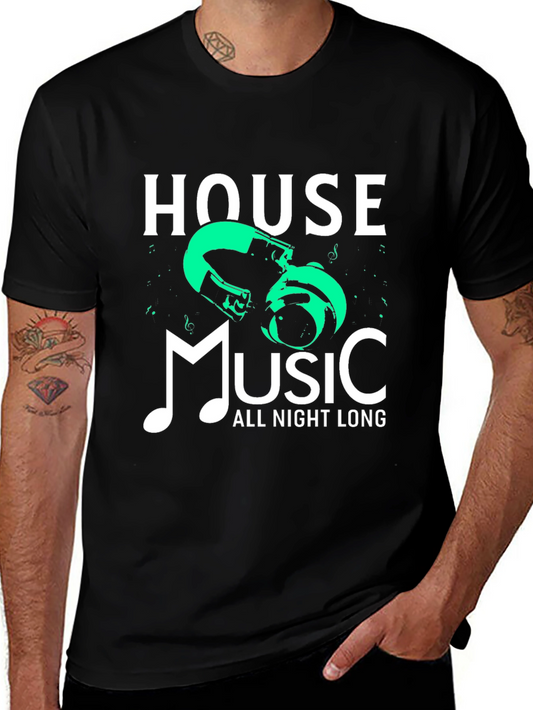 House Music All Night Long Graphic Tee