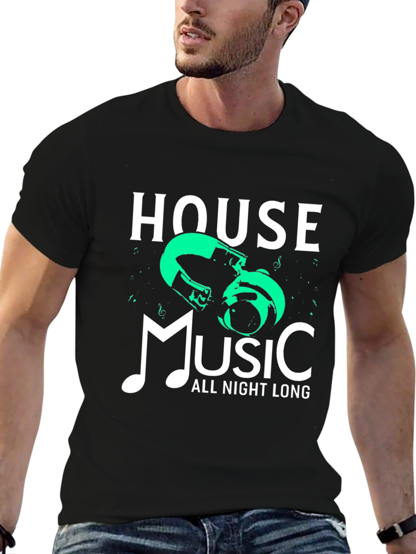 House Music All Night Long Graphic Tee