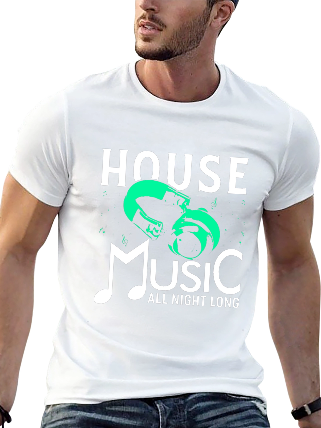 House Music All Night Long Graphic Tee