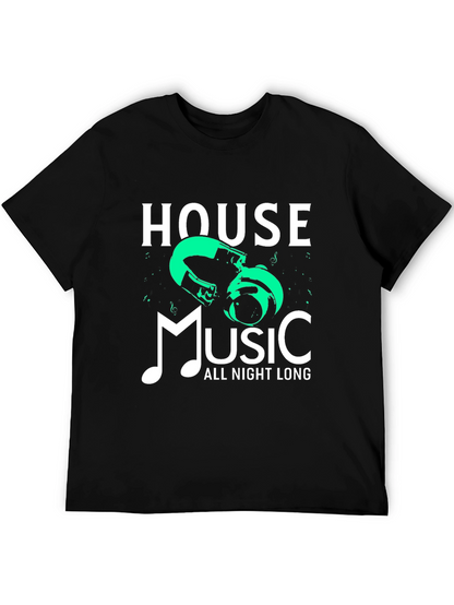 House Music All Night Long Graphic Tee