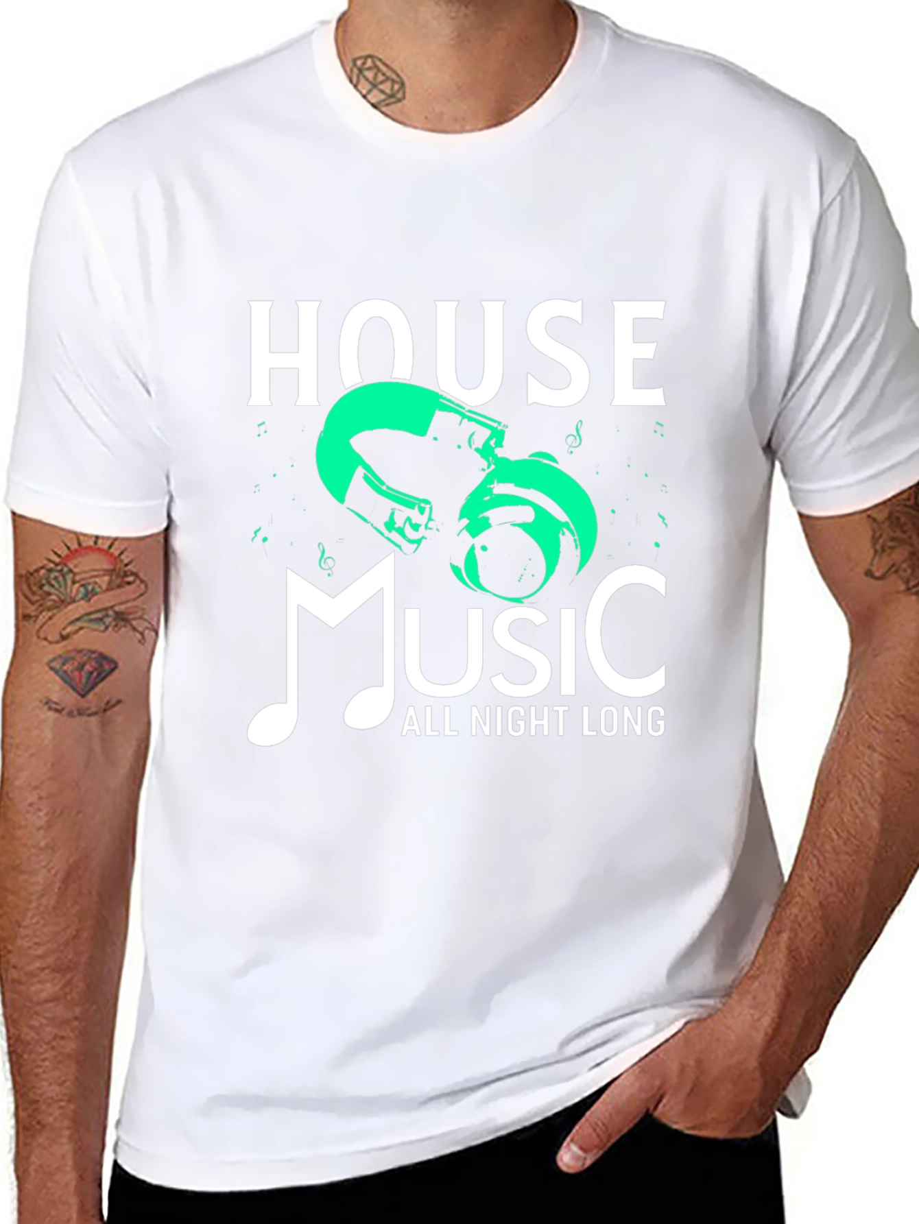 House Music All Night Long Graphic Tee