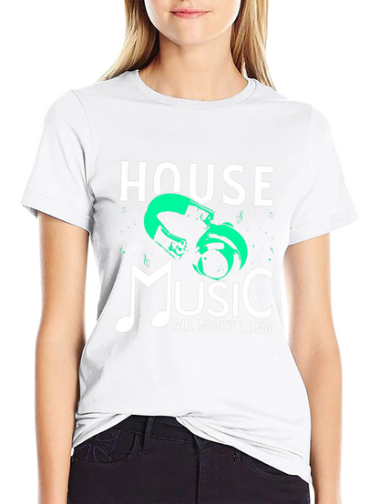 House Music All Night Long Graphic Tee