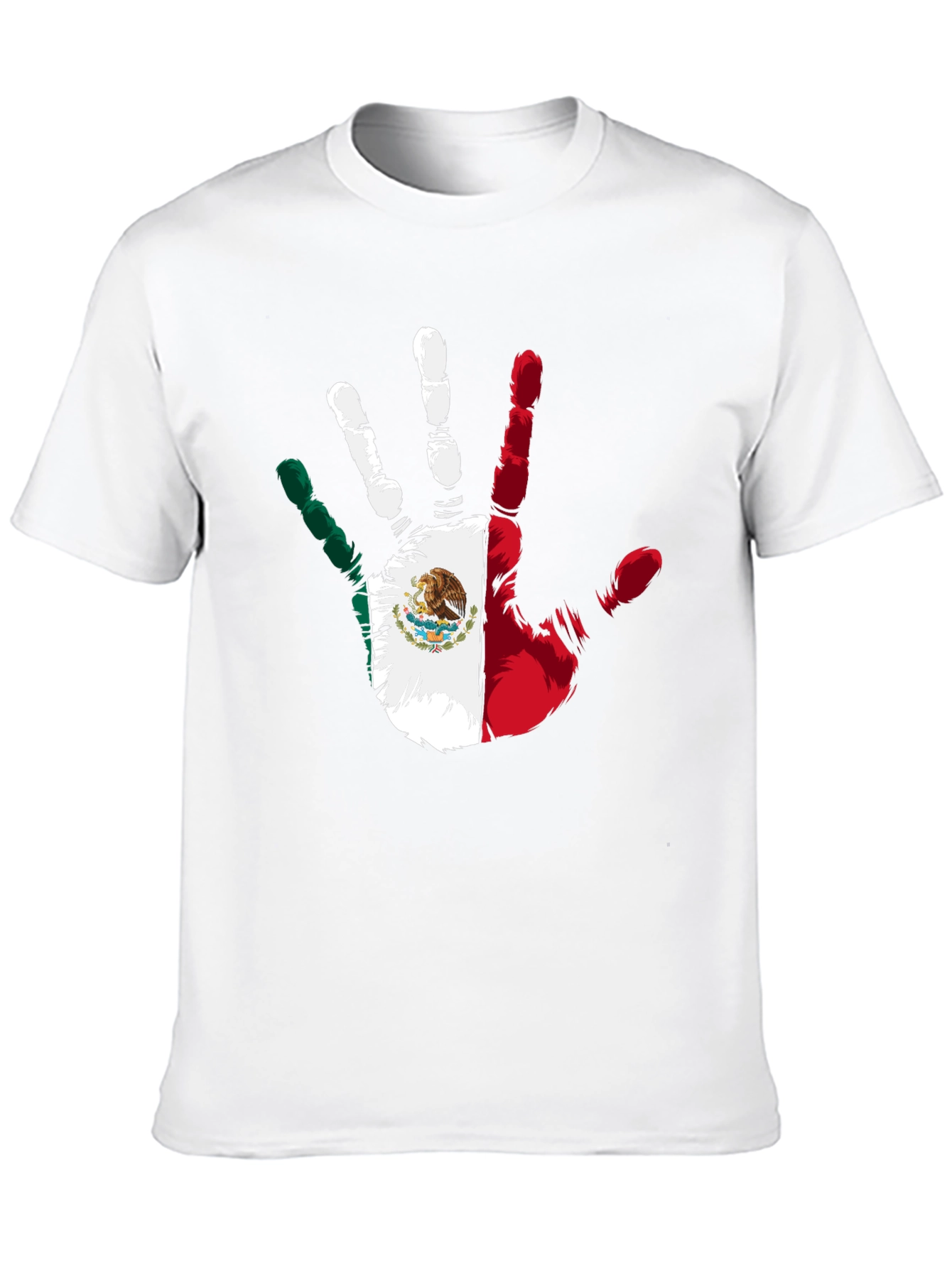 Mexican Pride Hand Print Black T-Shirt