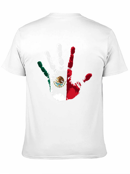 Mexican Pride Hand Print Black T-Shirt