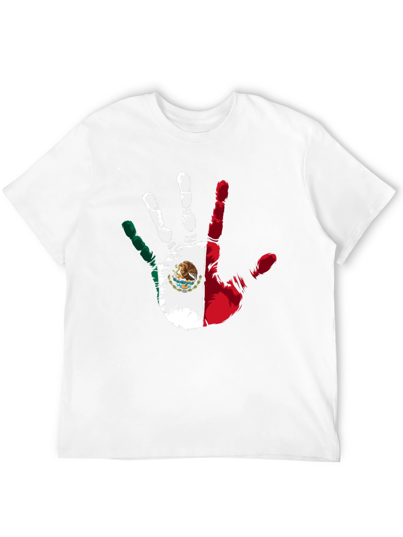 Mexican Pride Hand Print Black T-Shirt