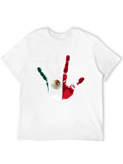 Mexican Pride Hand Print Black T-Shirt