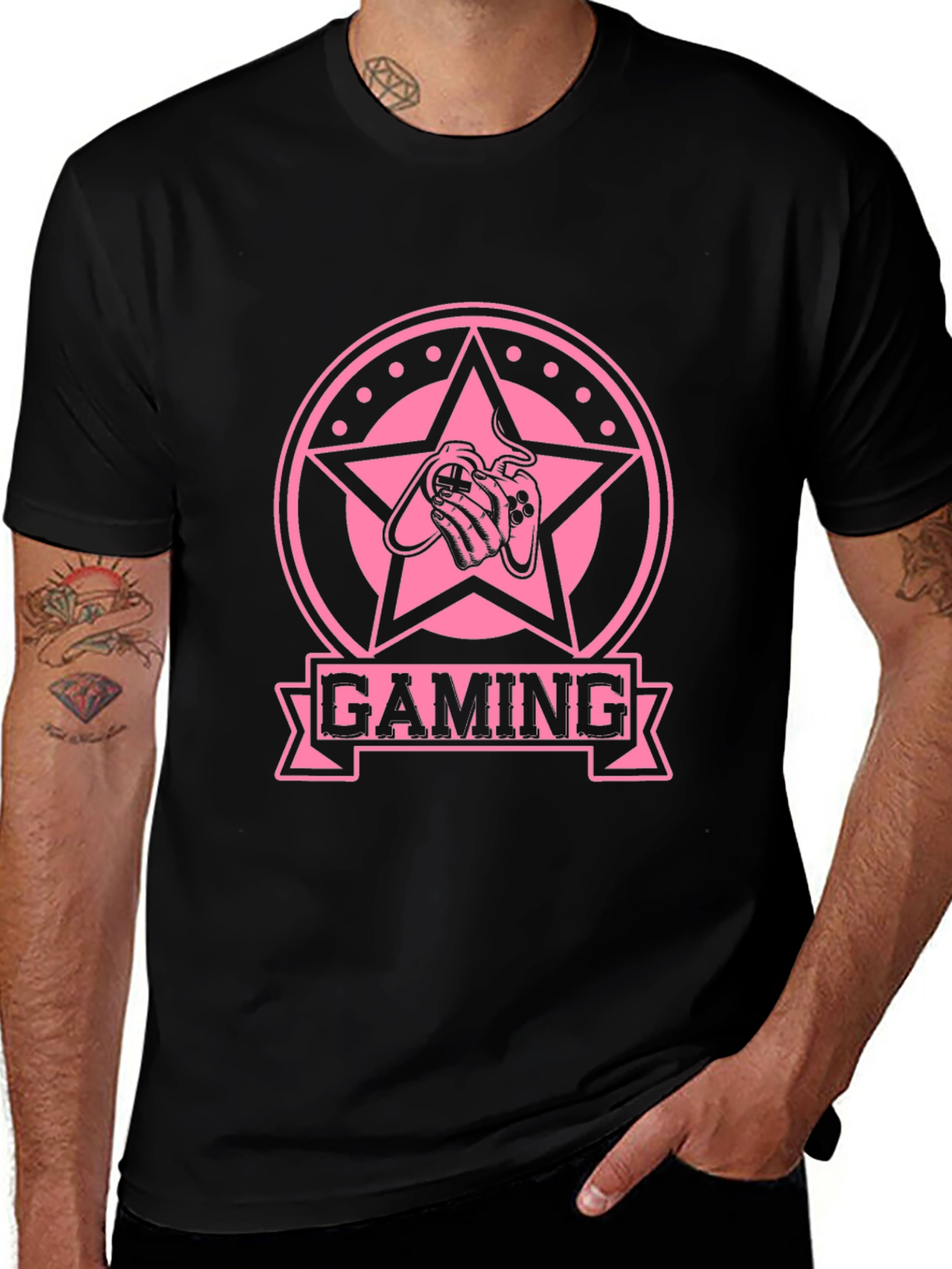 Gaming Star T-Shirt Black