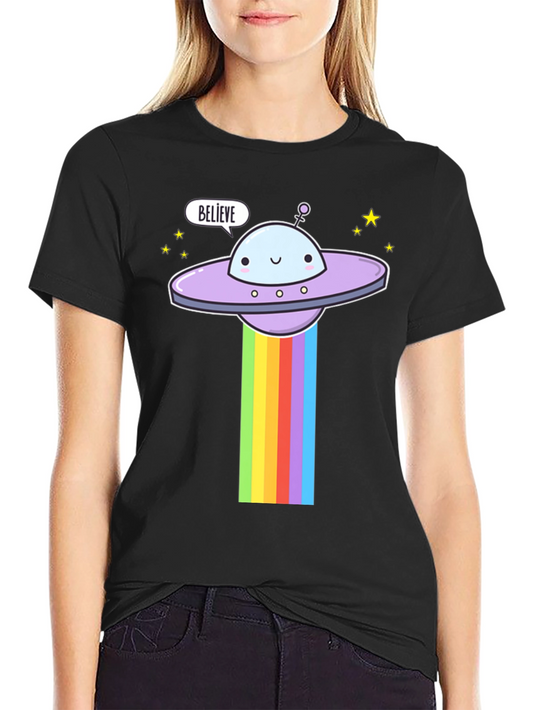 Believe UFO Rainbow T-Shirt