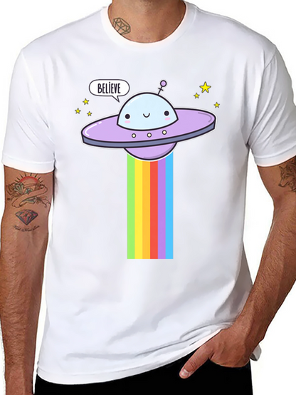 Believe UFO Rainbow T-Shirt
