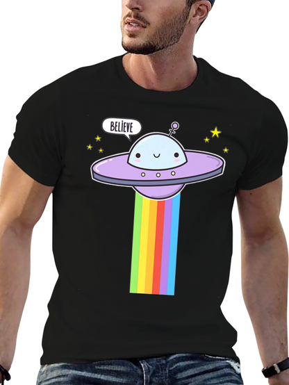 Believe UFO Rainbow T-Shirt