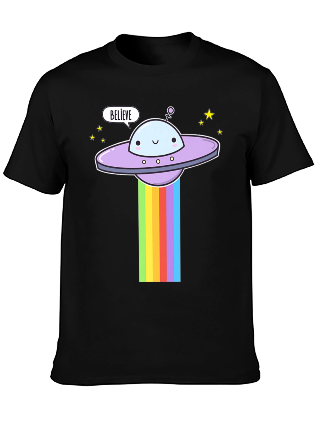 Believe UFO Rainbow T-Shirt