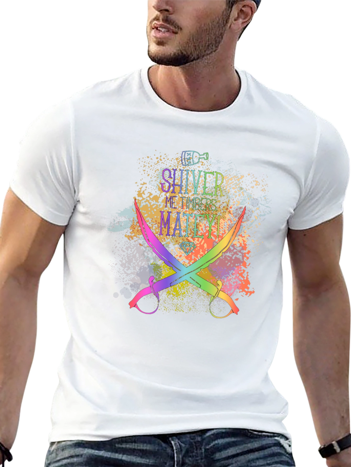 Shiver Me Timbers Matey! Mens Graphic Tee