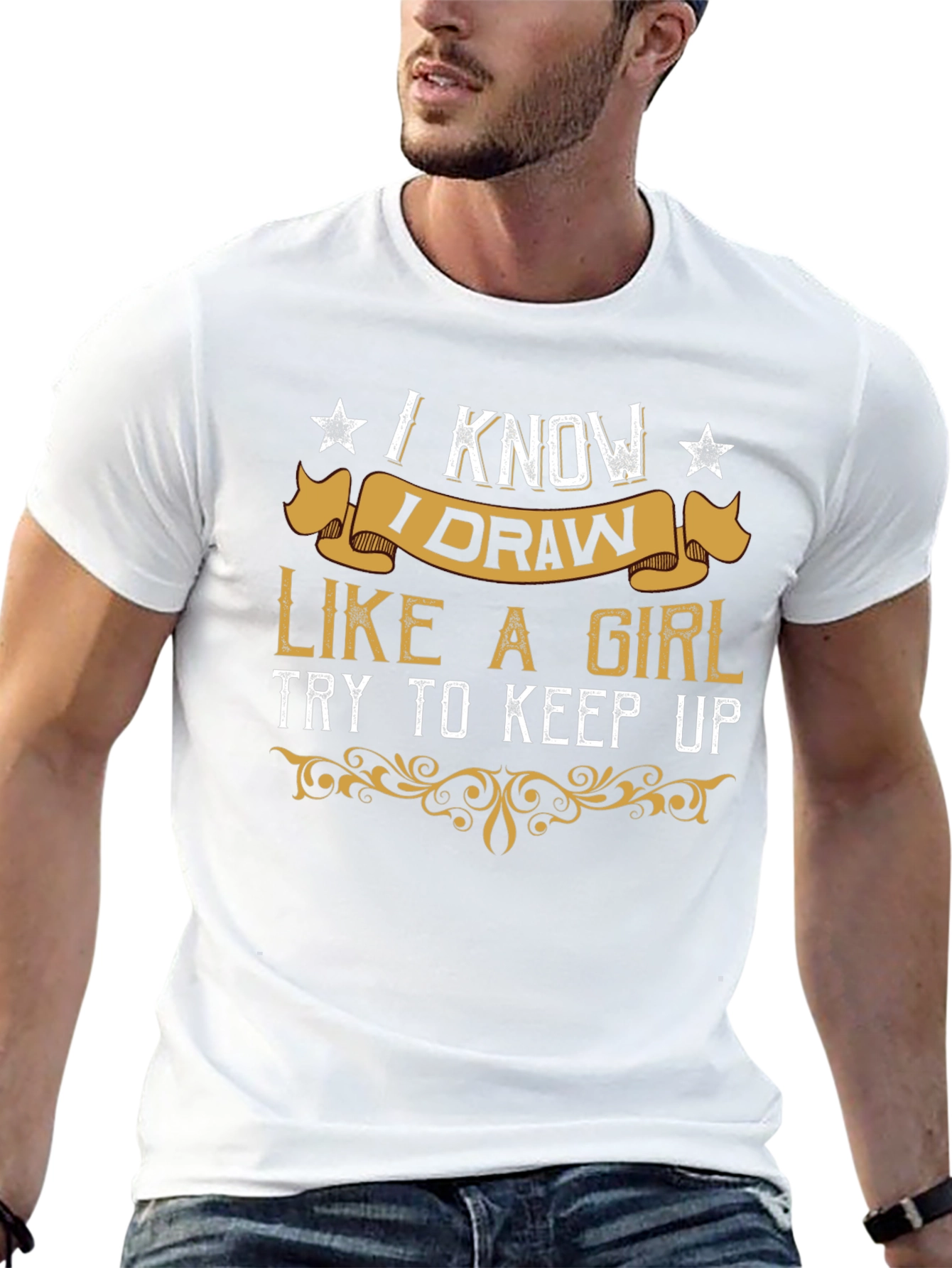 I Know I Draw Like a Girl Graphic Tee