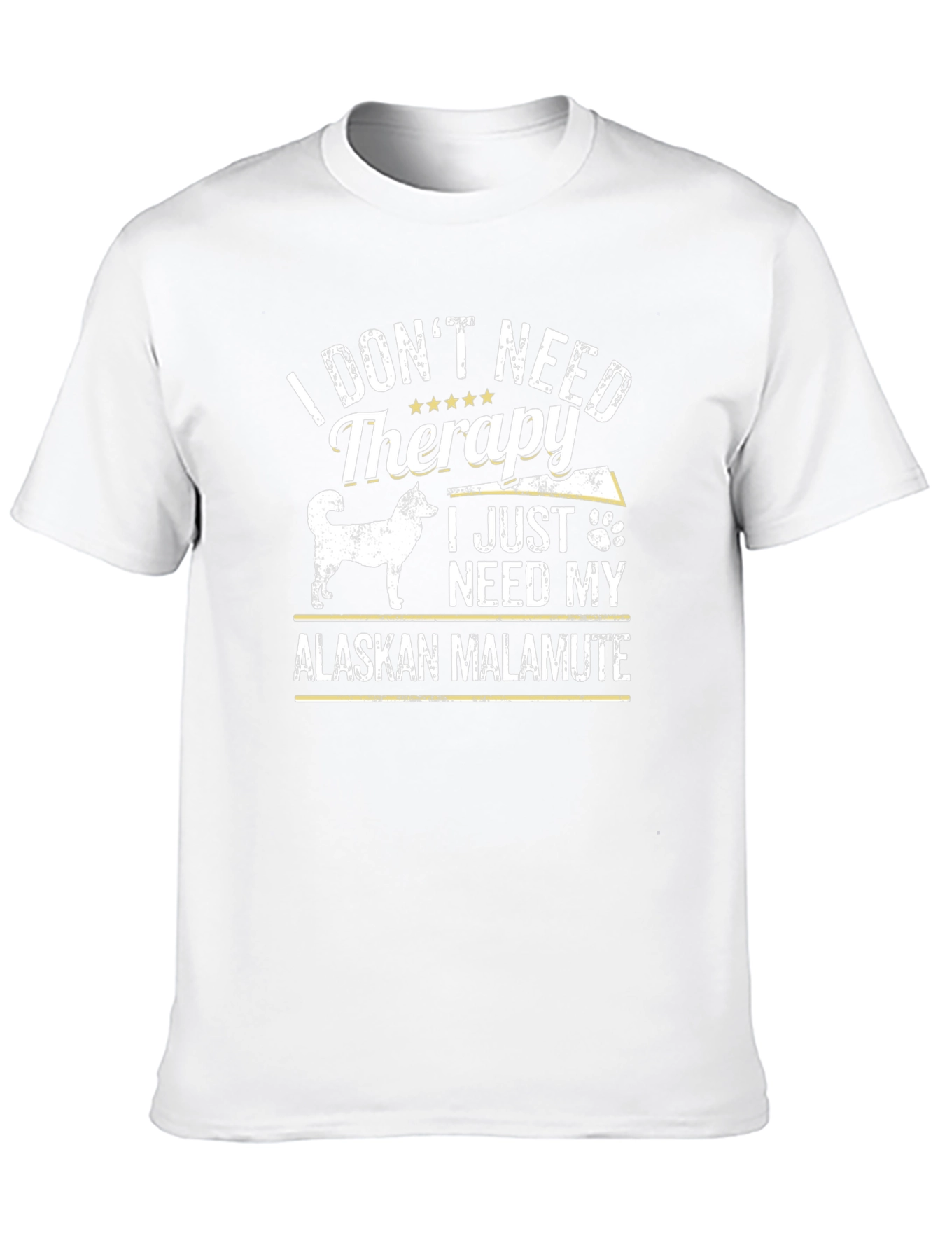 Alaskan Malamute Therapy T-Shirt: Dog Lover Tee