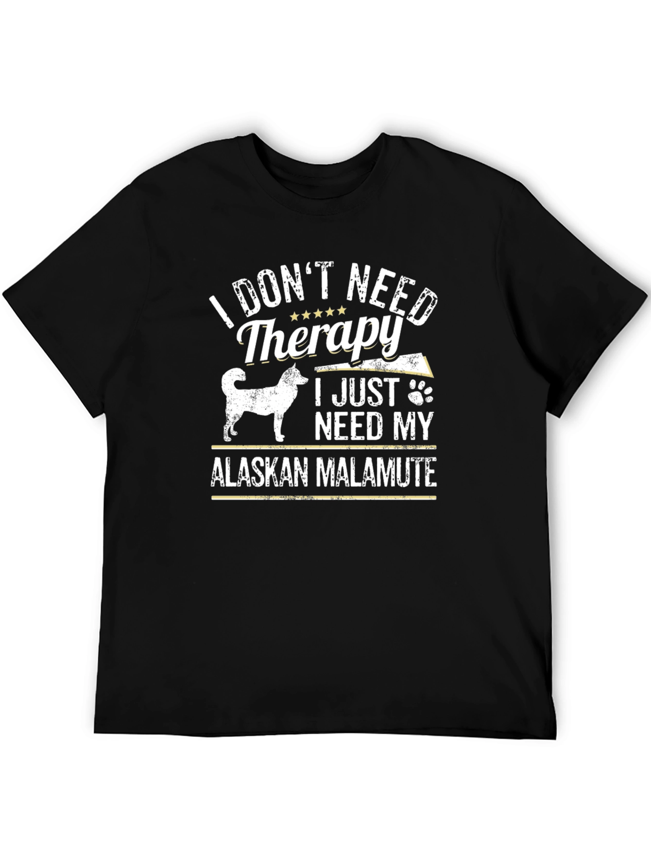 Alaskan Malamute Therapy T-Shirt: Dog Lover Tee
