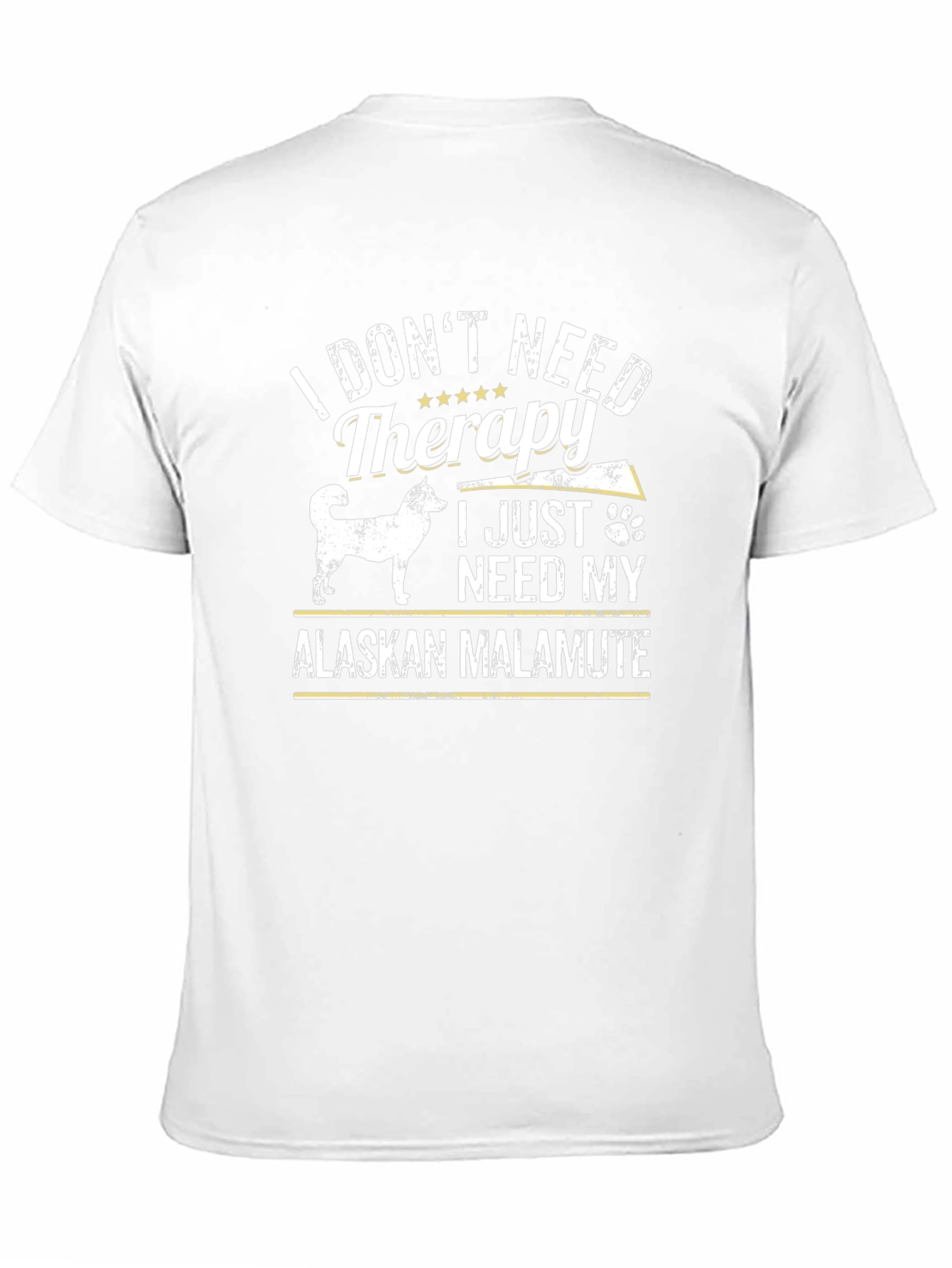 Alaskan Malamute Therapy T-Shirt: Dog Lover Tee