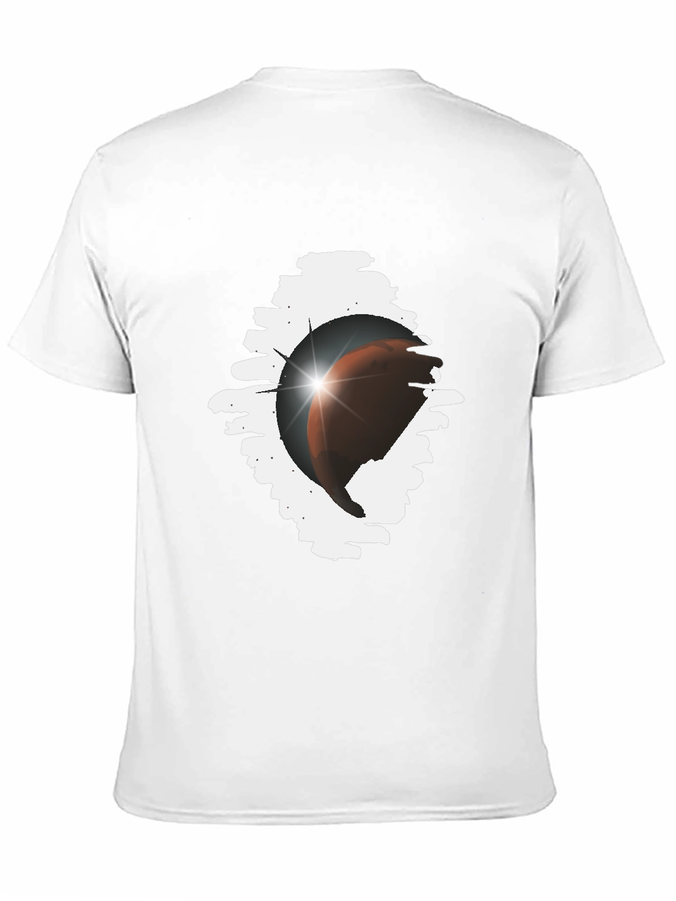 Eclipse Graphic Tee - Stylish Black Cotton Blend