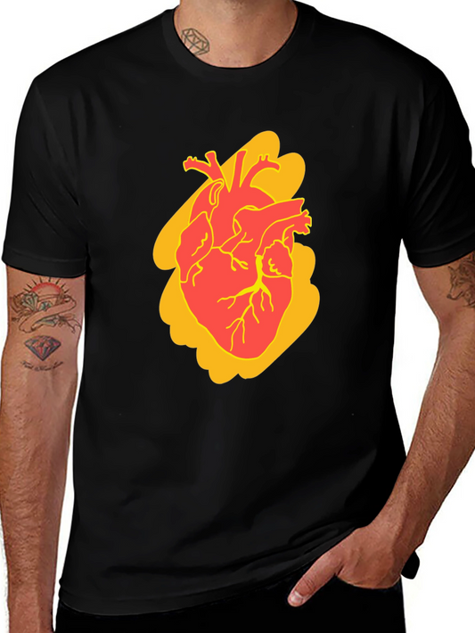 Anatomical Heart Graphic Tee - Bold Style