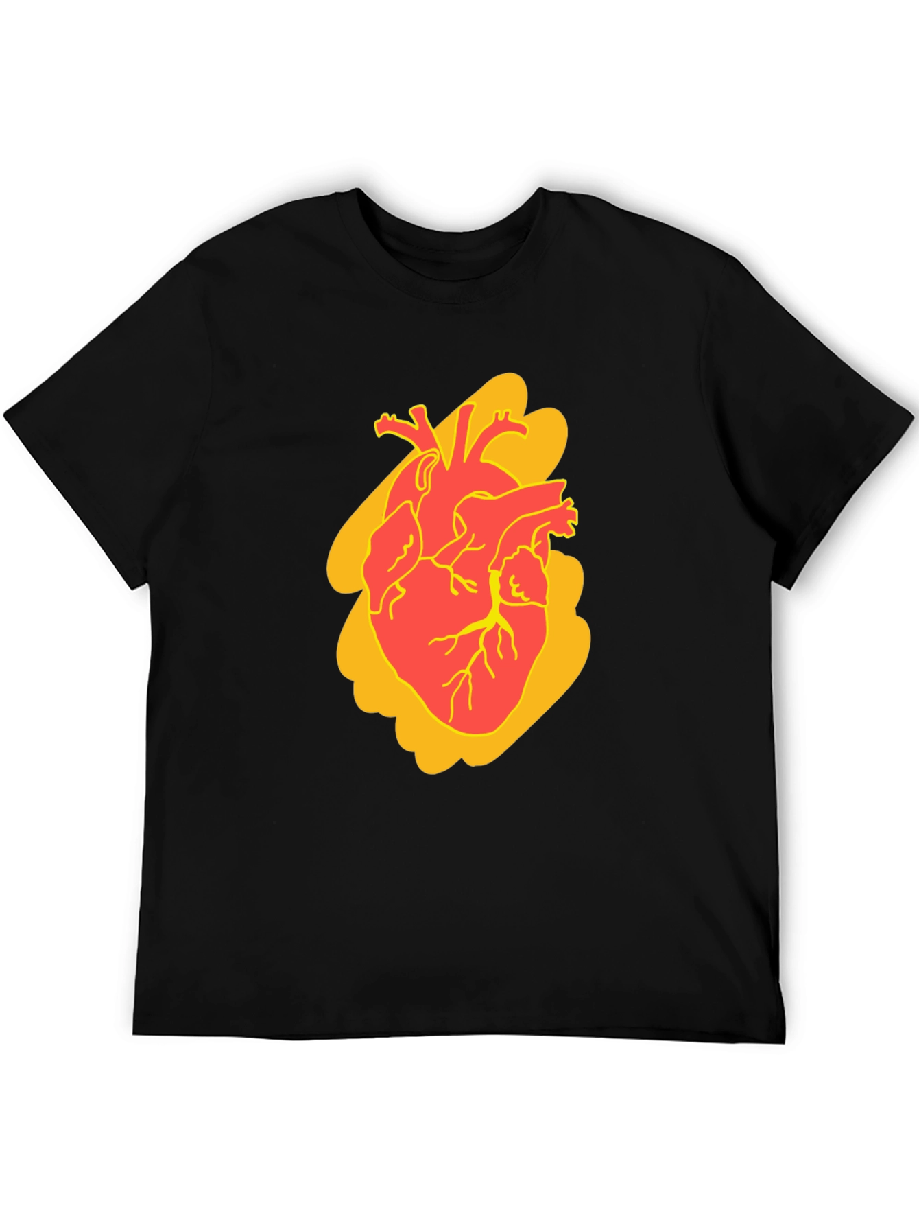 Anatomical Heart Graphic Tee - Bold Style