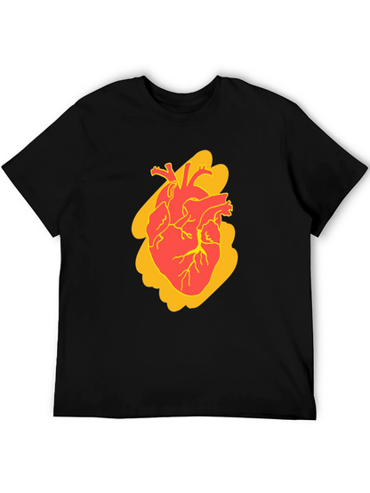 Anatomical Heart Graphic Tee - Bold Style