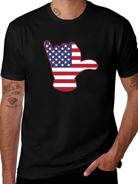 American Flag Shaka Hand T-Shirt