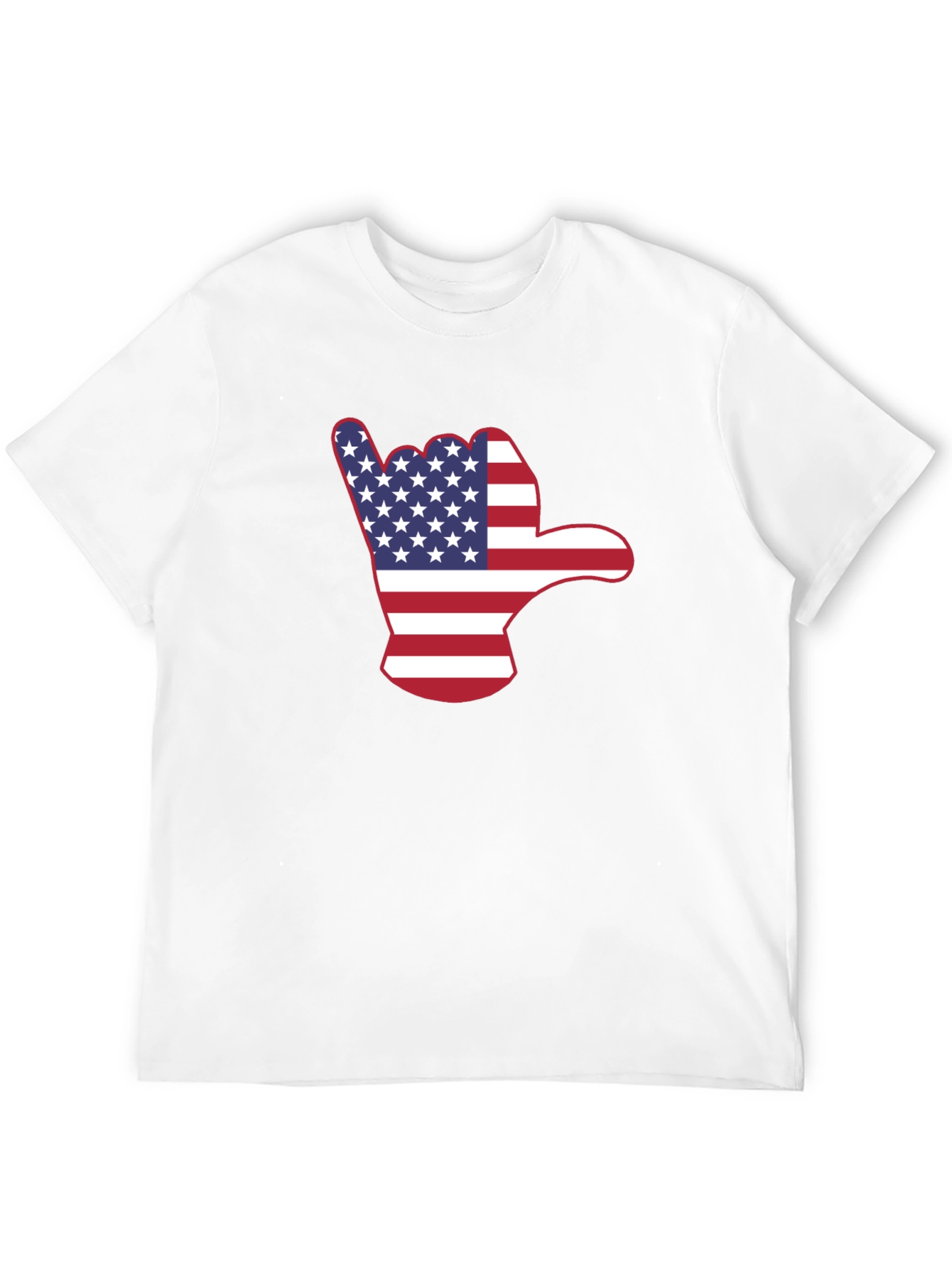 American Flag Shaka Hand T-Shirt