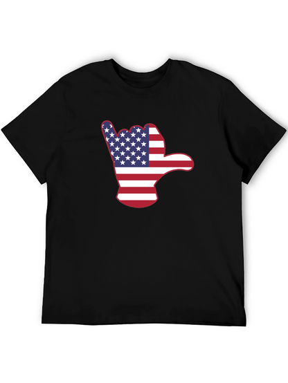 American Flag Shaka Hand T-Shirt