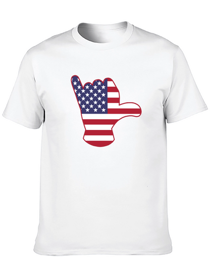 American Flag Shaka Hand T-Shirt