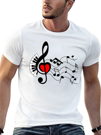 Musical Heart T-Shirt - Express Your Passion