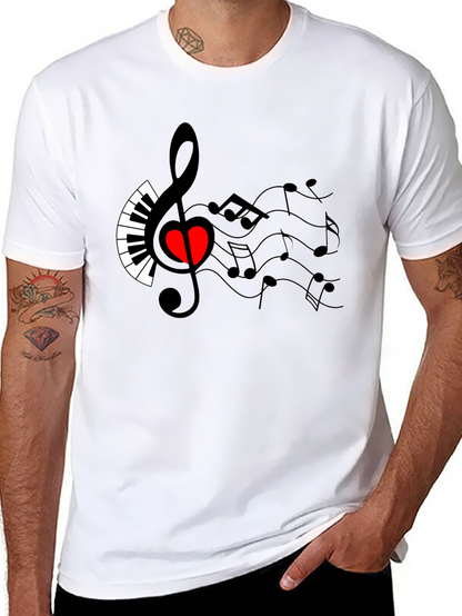 Musical Heart T-Shirt - Express Your Passion