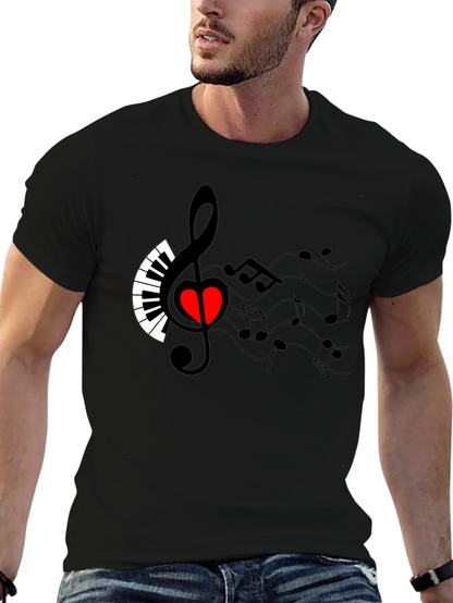 Musical Heart T-Shirt - Express Your Passion
