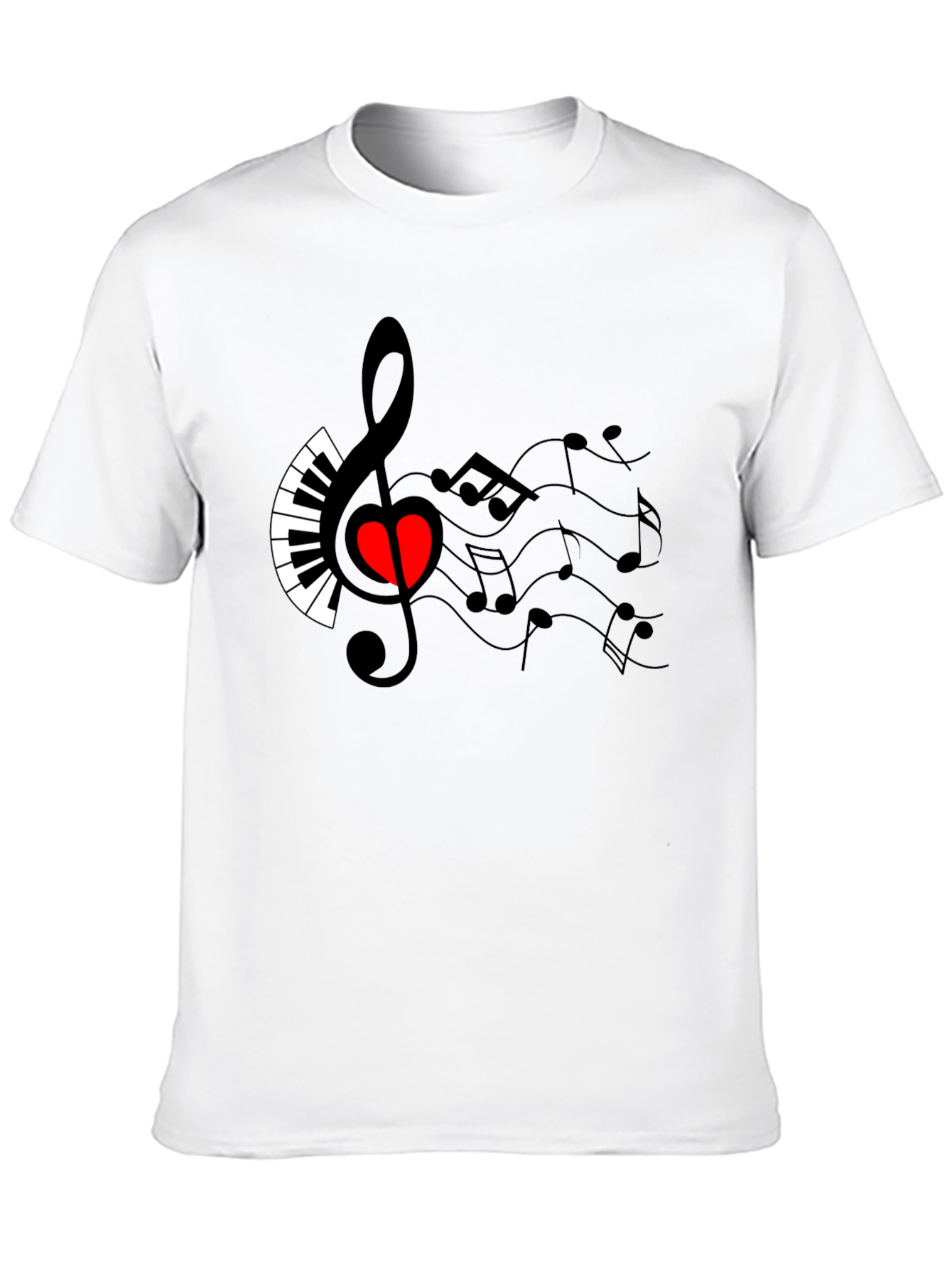 Musical Heart T-Shirt - Express Your Passion