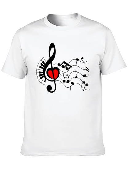 Musical Heart T-Shirt - Express Your Passion