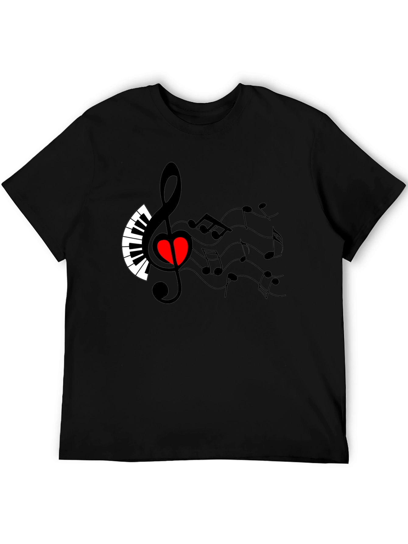 Musical Heart T-Shirt - Express Your Passion