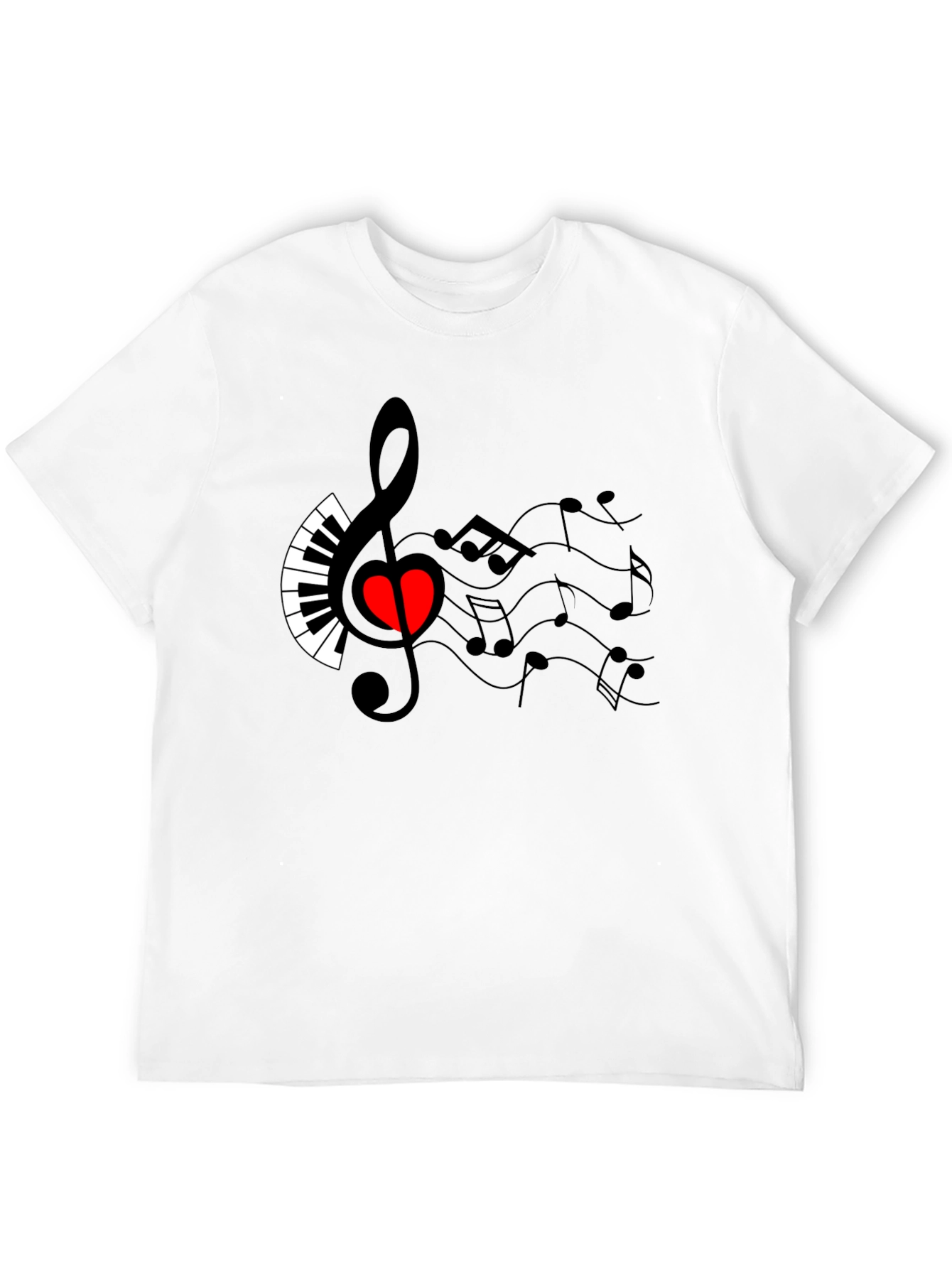 Musical Heart T-Shirt - Express Your Passion
