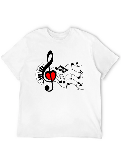 Musical Heart T-Shirt - Express Your Passion