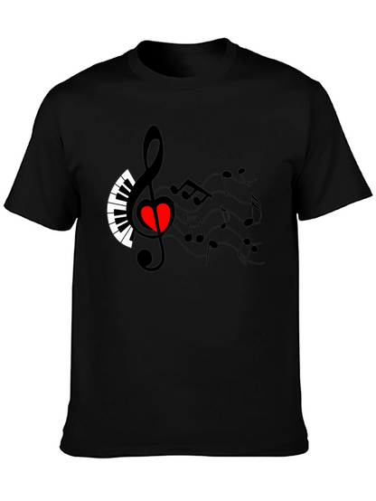 Musical Heart T-Shirt - Express Your Passion