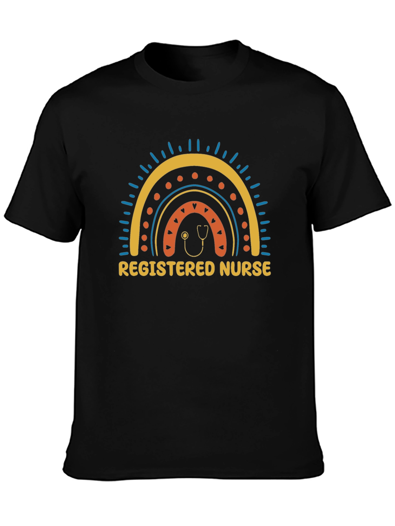 Registered Nurse Rainbow Graphic Tee