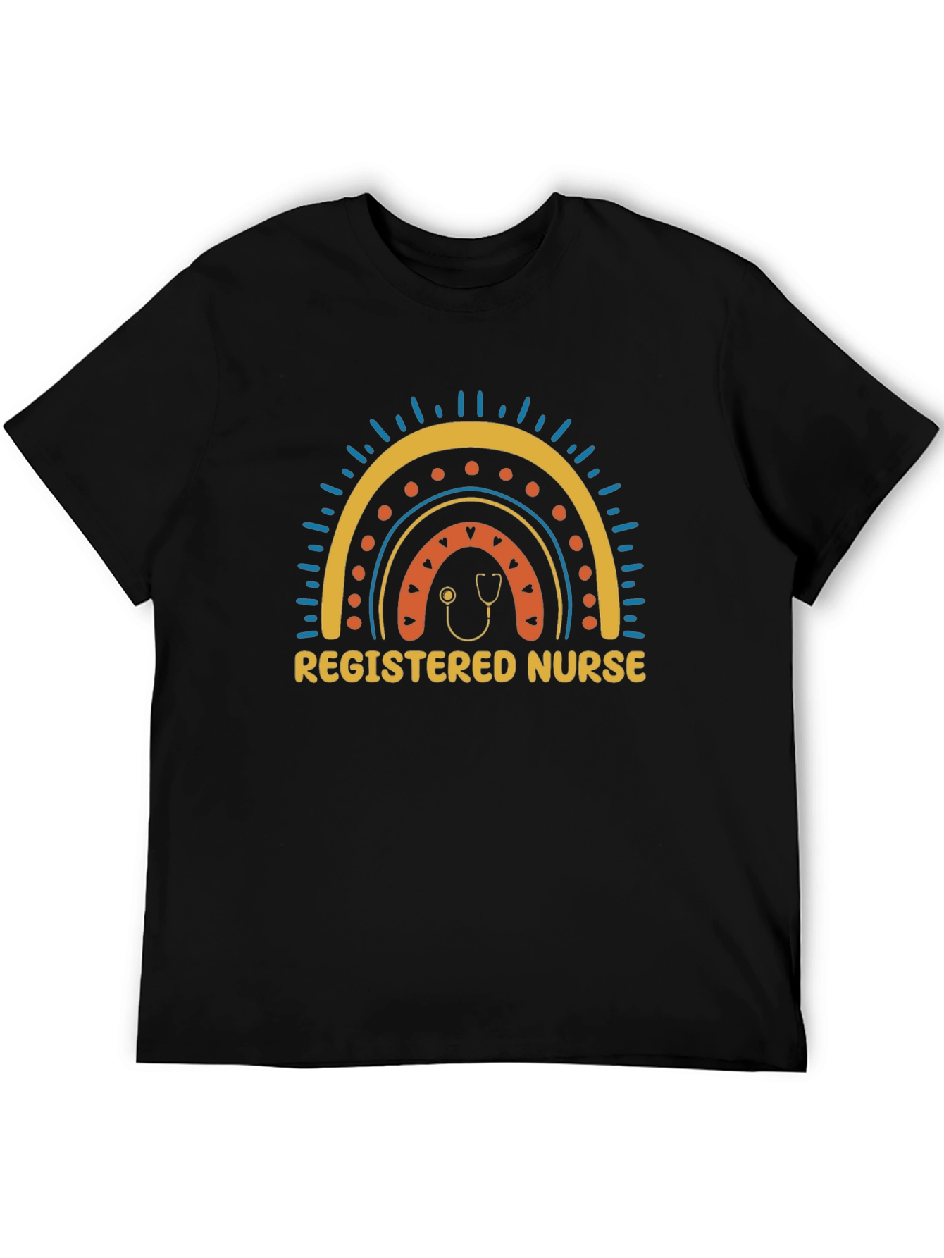 Registered Nurse Rainbow Graphic Tee