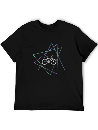 Geometric Bike Graphic T-Shirt