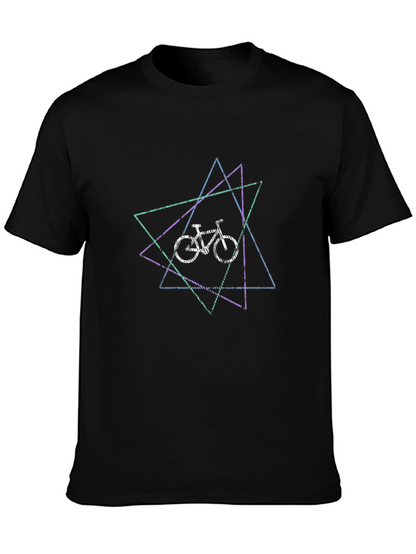 Geometric Bike Graphic T-Shirt