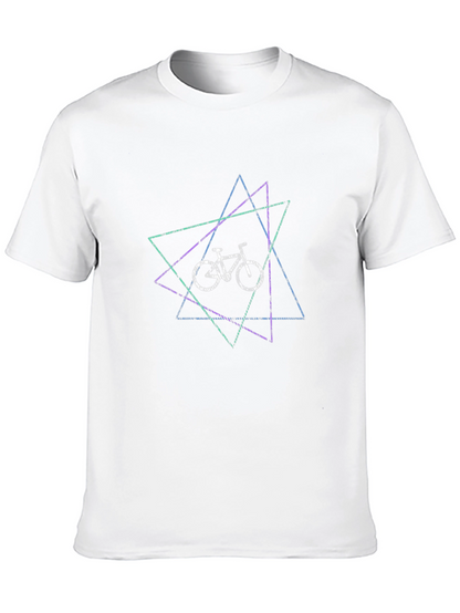 Geometric Bike Graphic T-Shirt