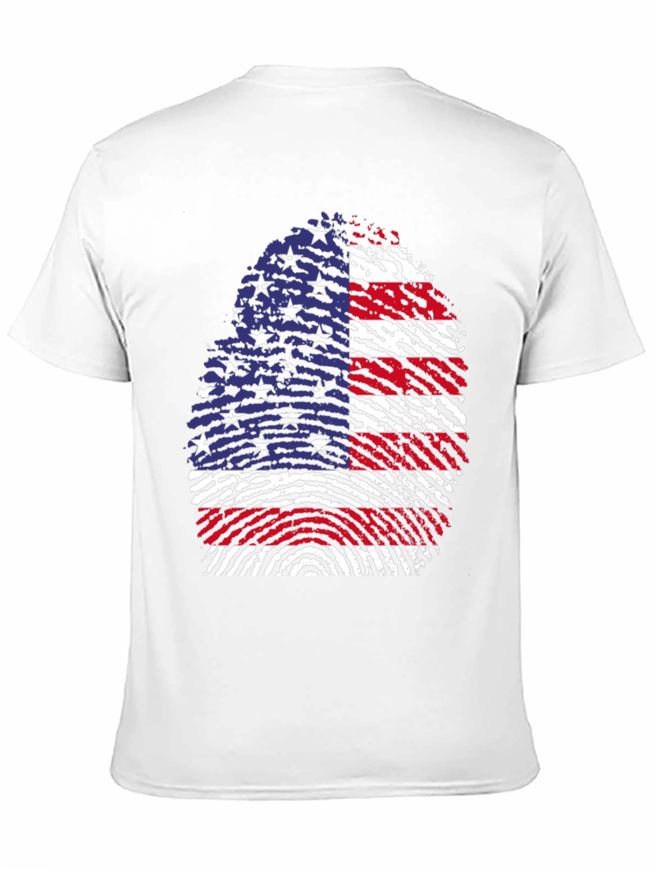 American Flag Fingerprint Graphic T-Shirt